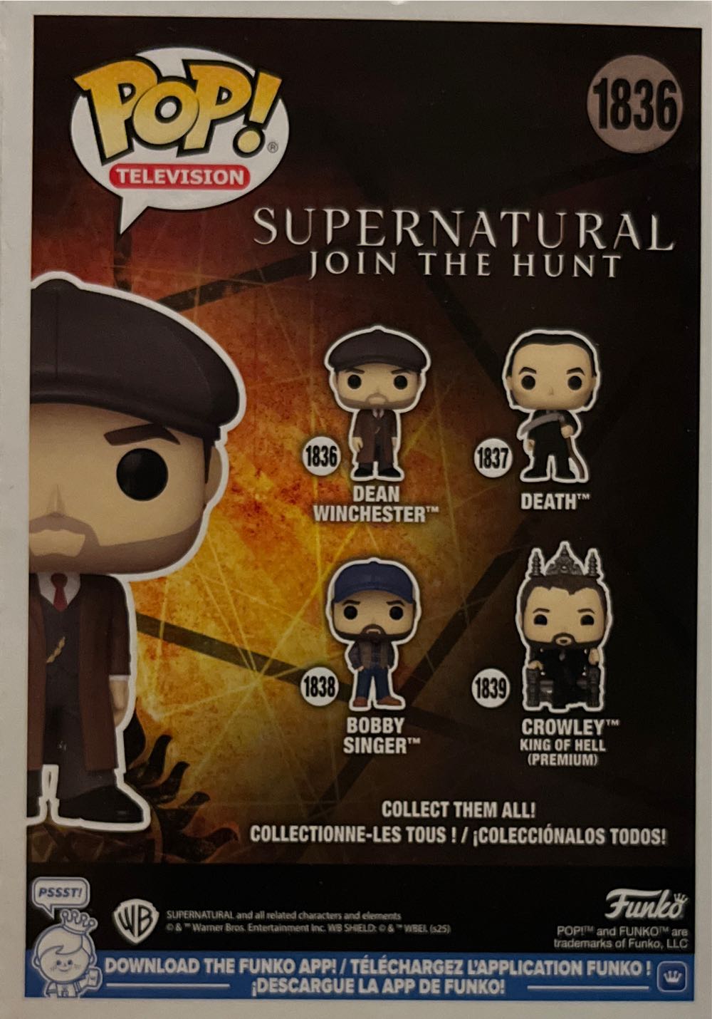 Funko Pop!tv: Supernatural Dean Winchester 1 6 Odds For Rare Chase Variant Collectable Vinyl Figure Gift Idea Official Merchandise Toys For Kids & Adults Tv Fans - Supernatural vinyl figure collectible [Barcode 889698902779] - Main Image 4
