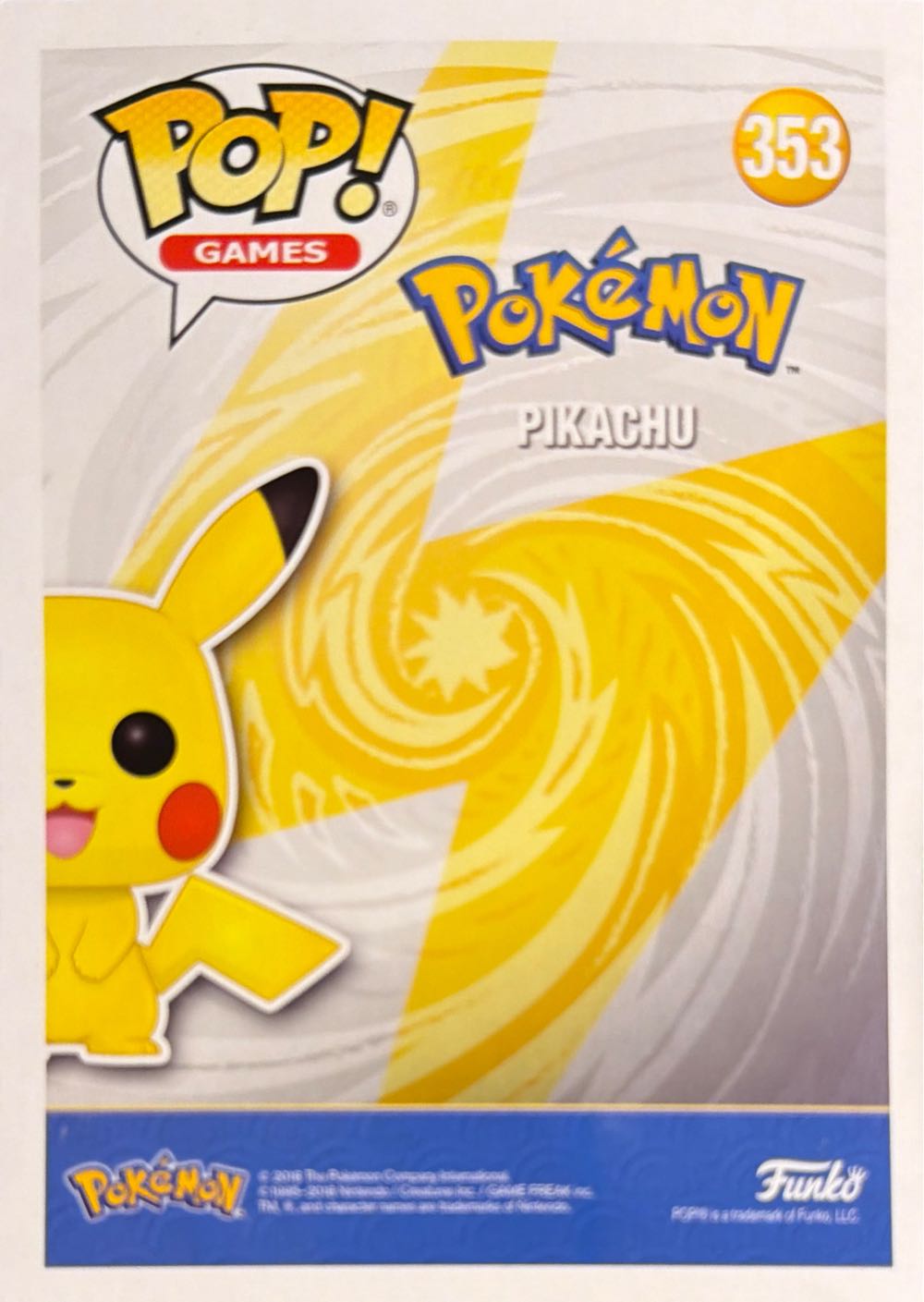 Pikachu #353 - Pokémon vinyl figure collectible [Barcode 889698315289] - Main Image 3