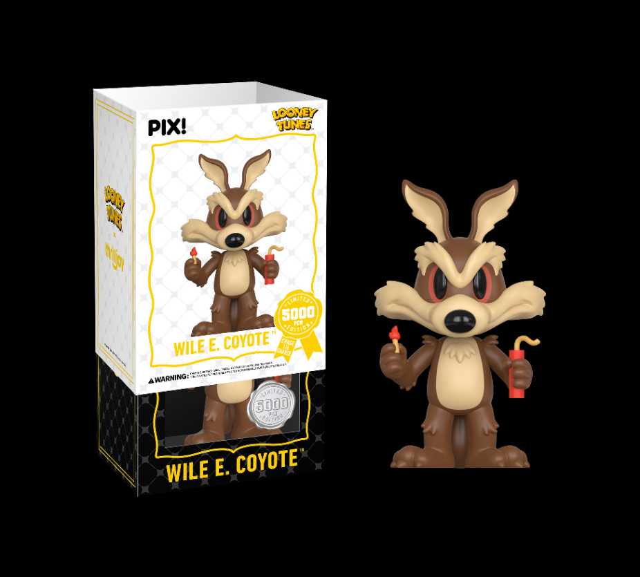 Thrilljoy Pix! Wile E. Coyote Looney Tunes Le Confirmed Hero Common - Looney Tunes vinyl figure collectible [Barcode 846626063858] - Main Image 2