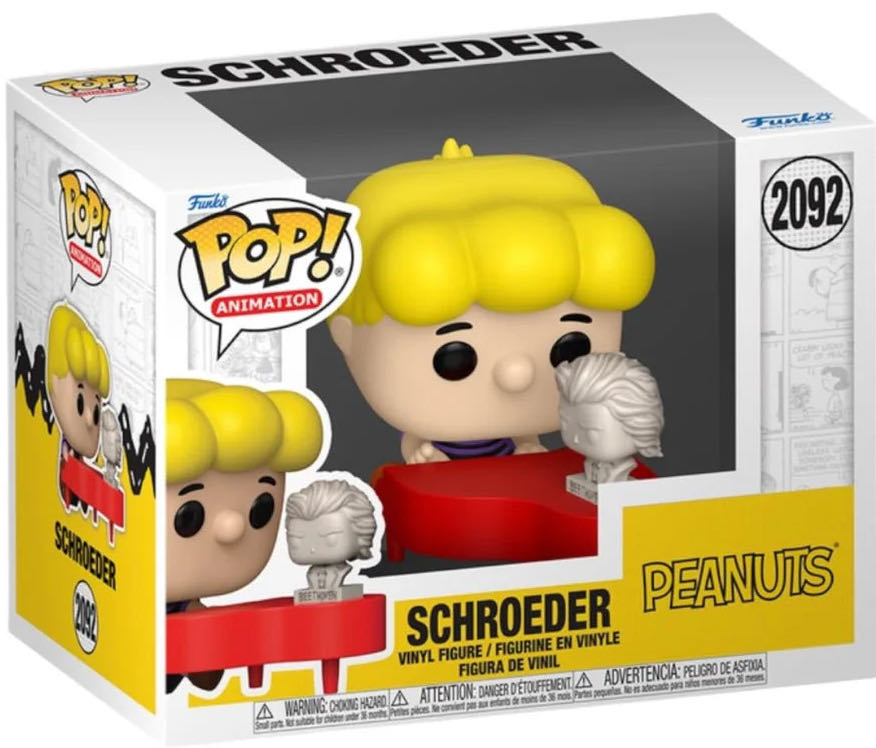 Funko Pop! Tv: Peanuts Schroeder Classic Peanuts Collectable Vinyl Figure Gift Idea Official Merchandise Toys For Kids & Adults Cartoon Fans Model Figure For Collectors And Display - Peanuts vinyl figure collectible [Barcode 889698865418] - Main Image 2