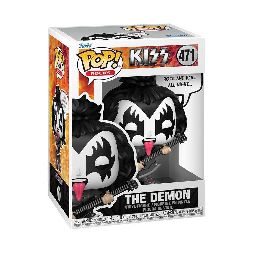 Gene Simmons: Rock & Roll All Nite KISS Pop! Vinyl - Kiss vinyl figure collectible - Main Image 2