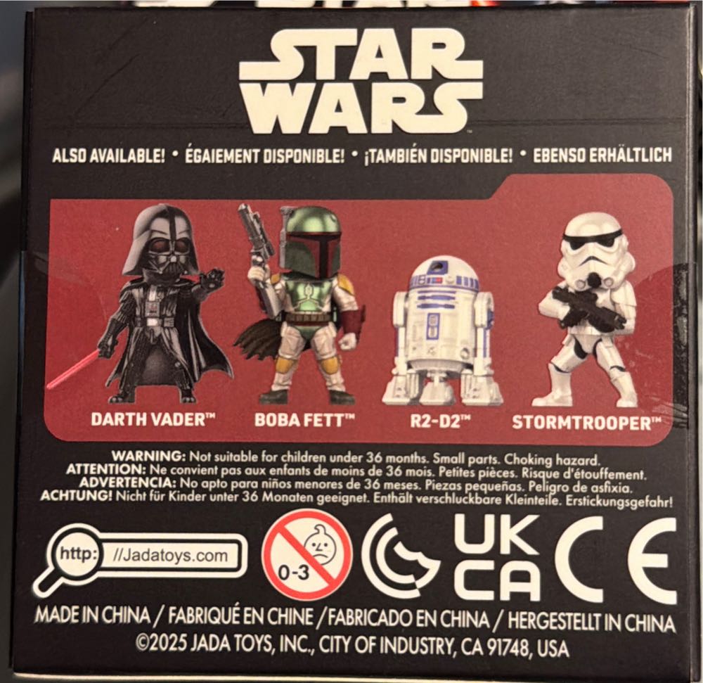 Star Wars 2.5” Original Trilogy Metalfigs 2.5” Diecast  vinyl figure collectible [Barcode 801310853276] - Main Image 2