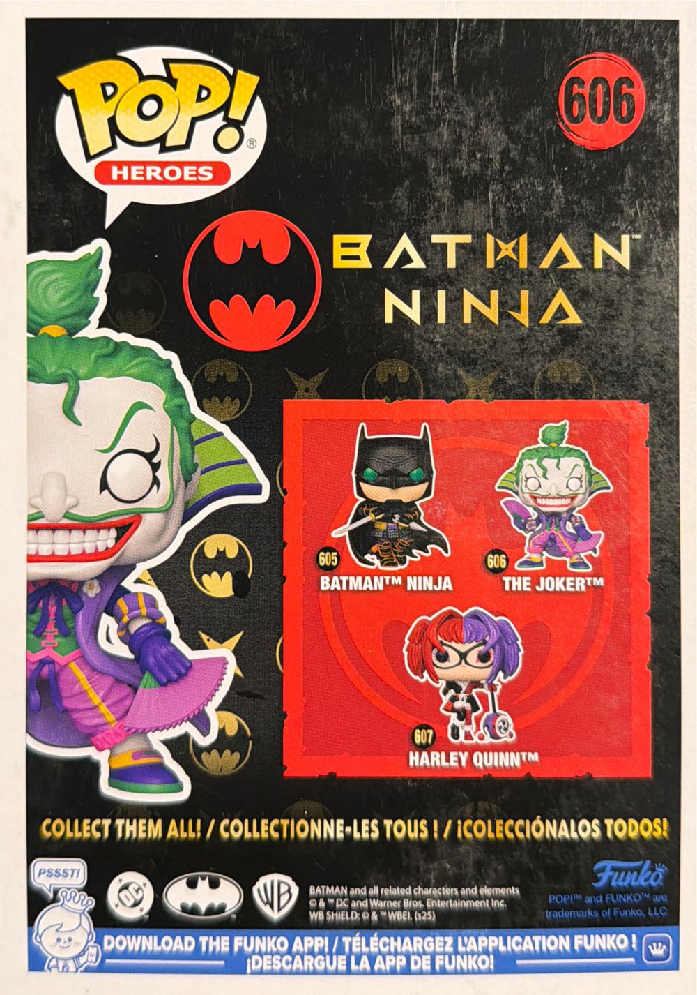 Joker Funko Pop! Dc Batman Ninja The Joker 606 Funko Batman Ninja: The #606 Universe Protector Vinyl: New - DC Comics vinyl figure collectible [Barcode 889698903035] - Main Image 3