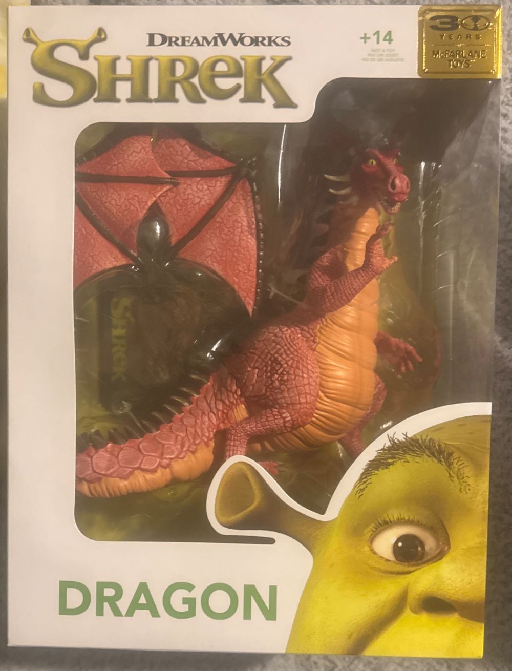 McFarlane Dreamworks: Shrek 30th Anniversary: Dragon  vinyl figure collectible [Barcode 787926138818] - Main Image 2