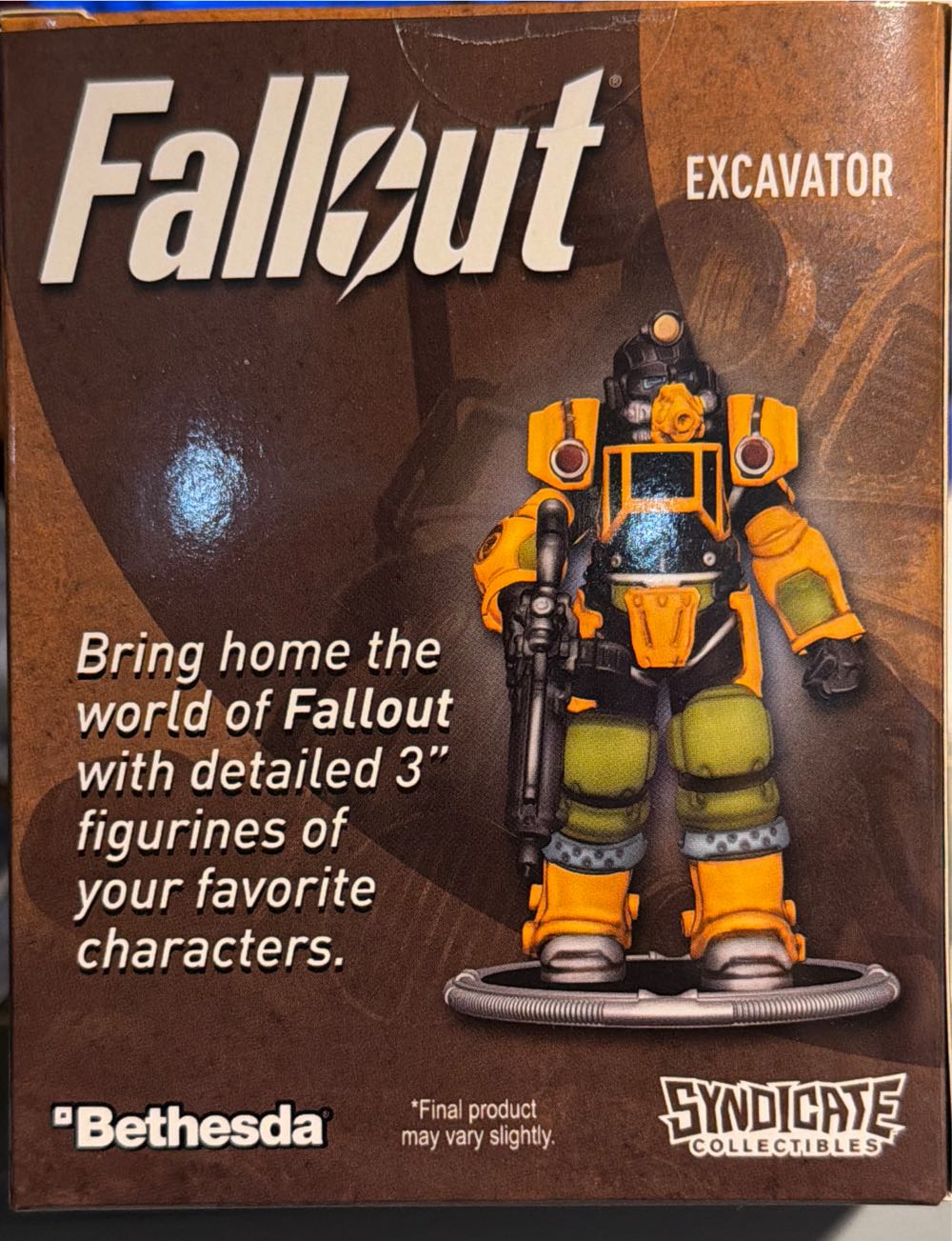 Syndicate Collectibles Fallout Excavator Power Armor 3-inch Mini Figure  vinyl figure collectible [Barcode 840282625283] - Main Image 3