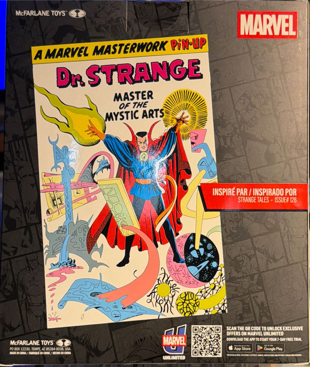Mcfarlane Marvel Doctor Strange Platinum Edition Brand New Dr Red  vinyl figure collectible [Barcode 787926148367] - Main Image 2