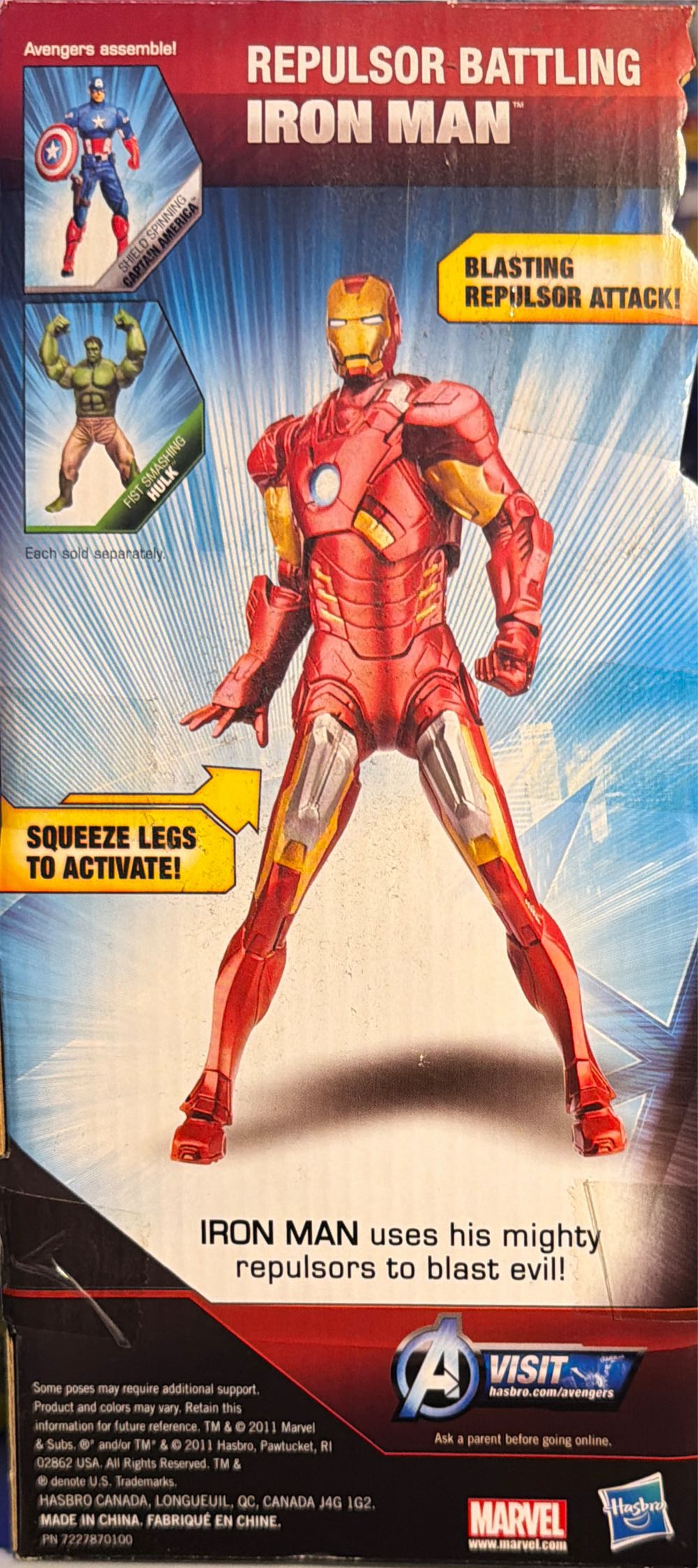 Marvel The Avengers Mighty Battlers Repulsor Battling Iron Man Figure  vinyl figure collectible [Barcode 653569699613] - Main Image 2
