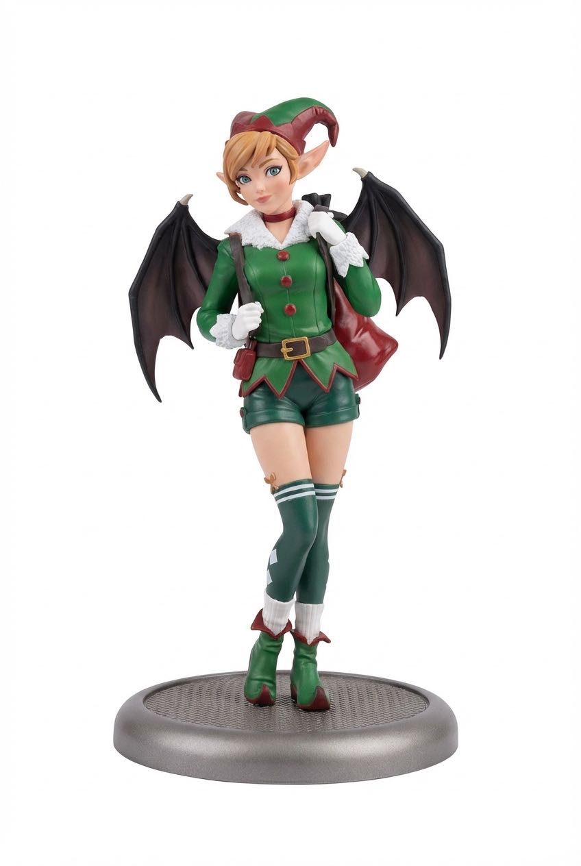 Harley Quinn Holiday Elf - DC Comics vinyl figure collectible - Main Image 2