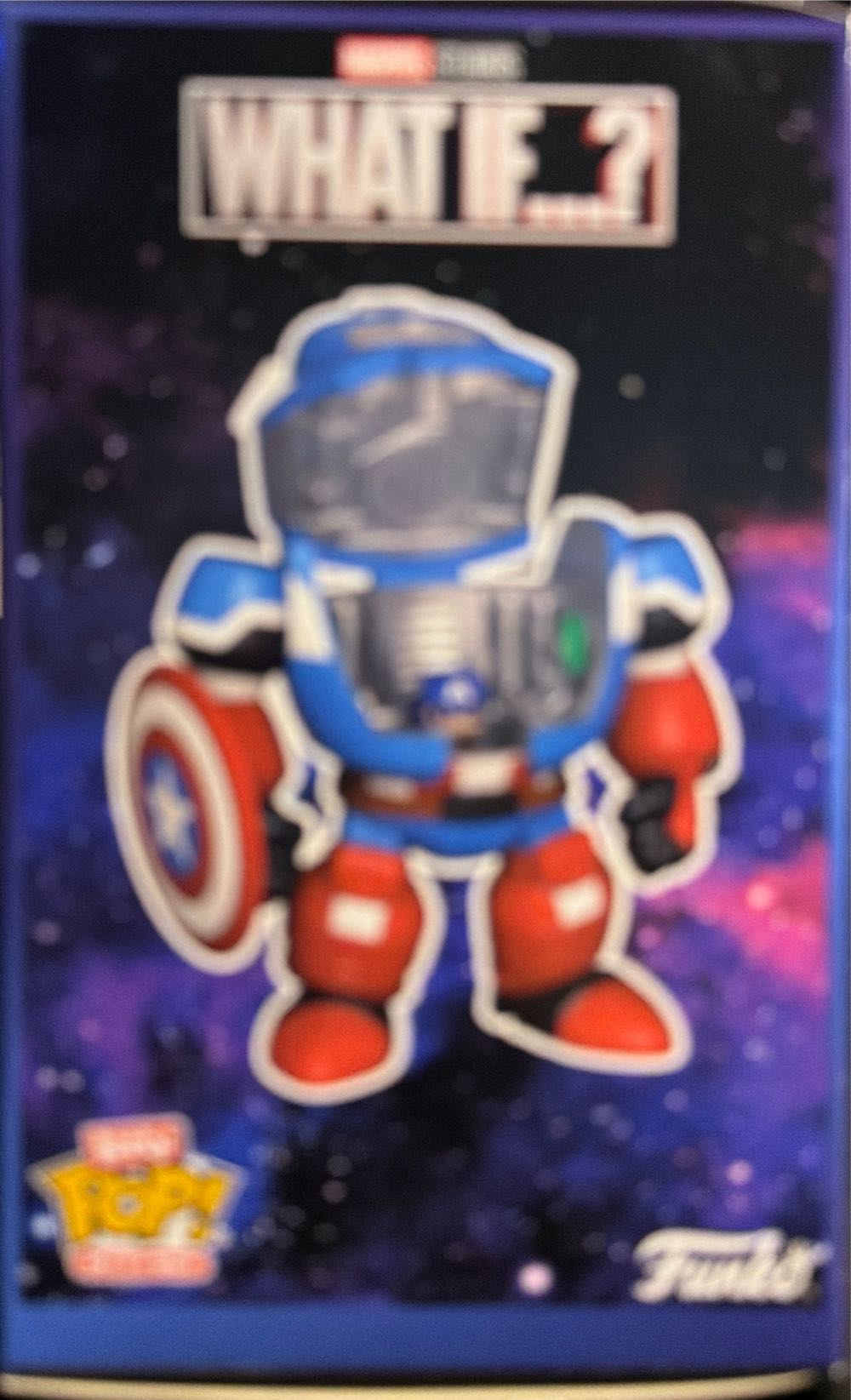 Funo Pop! Bitty Bots: Marvel Captain America Mech With Captain America 0.9 Inch And 4.7 Inch 11.9 Cm Television Collectable Gift Idea Toys For Kids & Adults  vinyl figure collectible [Barcode 889698913881] - Main Image 2