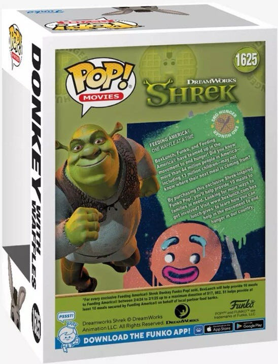 Donkey with Waffles - Shrek vinyl figure collectible [Barcode 889698822220] - Main Image 2