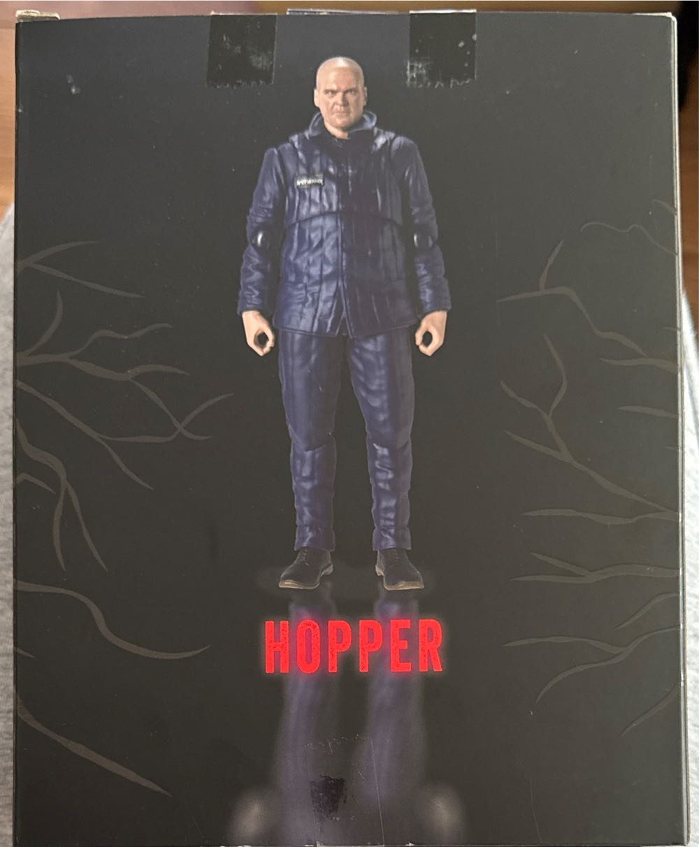 Hopper Bandai Namco Stranger Things Hopper Season 4 6” Hawkins Figure Collection Action Figure - Stranger Things vinyl figure collectible [Barcode 045557890179] - Main Image 3