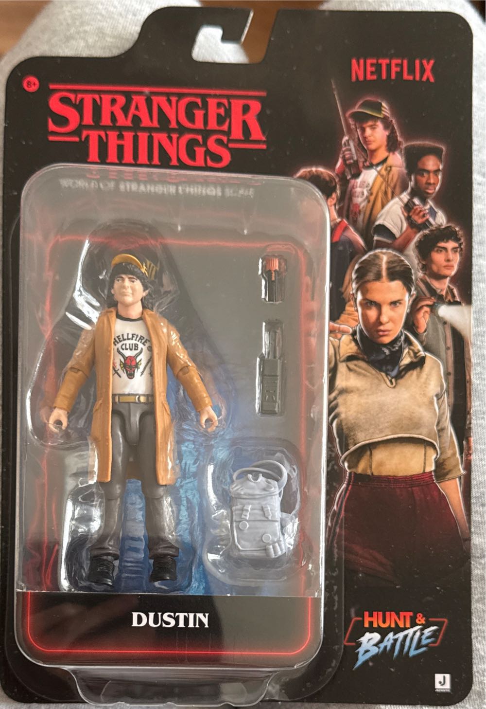 Dustin,Jazwares Stranger Things Dustin Action With Stranger Henderson 5 4 World Of 5 Season Inch Figura Articulada - Stranger Things vinyl figure collectible [Barcode 191726932345] - Main Image 2