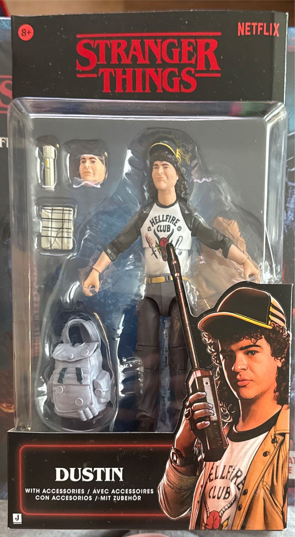 Dustin Stranger Things Dustin Henderson Upside Down Collector Figure 6-inch Highly Detailed Figure With Soft Good Clothing And Unique Accessories - Stranger Things vinyl figure collectible [Barcode 191726883142] - Main Image 2