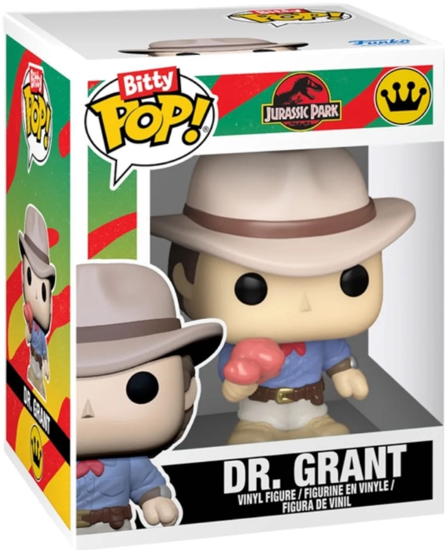 Bitty Pop! Rides: Dr. Alan Grant and Jurassic SUV - Jurassic Park vinyl figure collectible [Barcode 889698901130] - Main Image 3