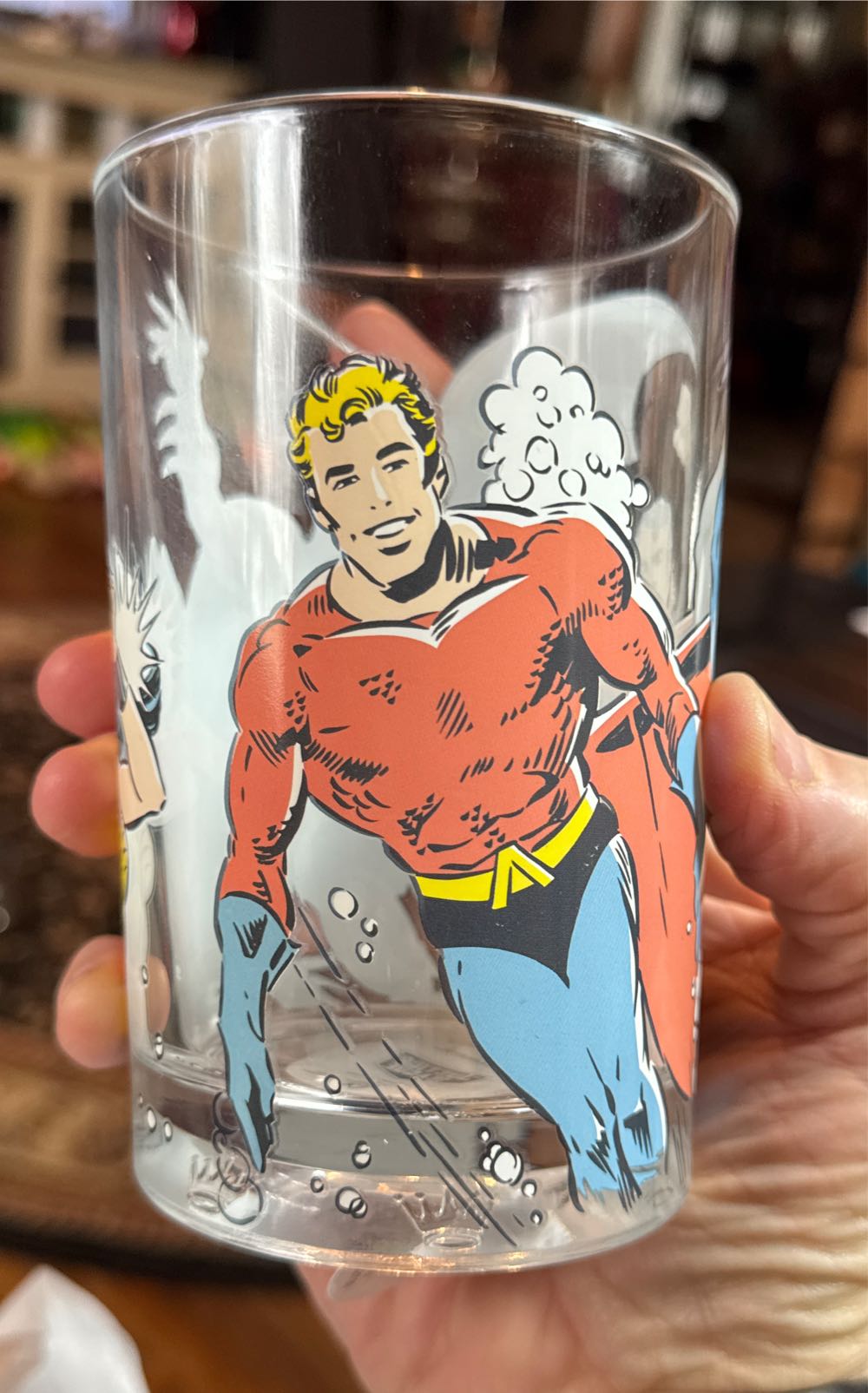 Justice League Hallmark Collectable Drinking Glass  vinyl figure collectible - Main Image 3