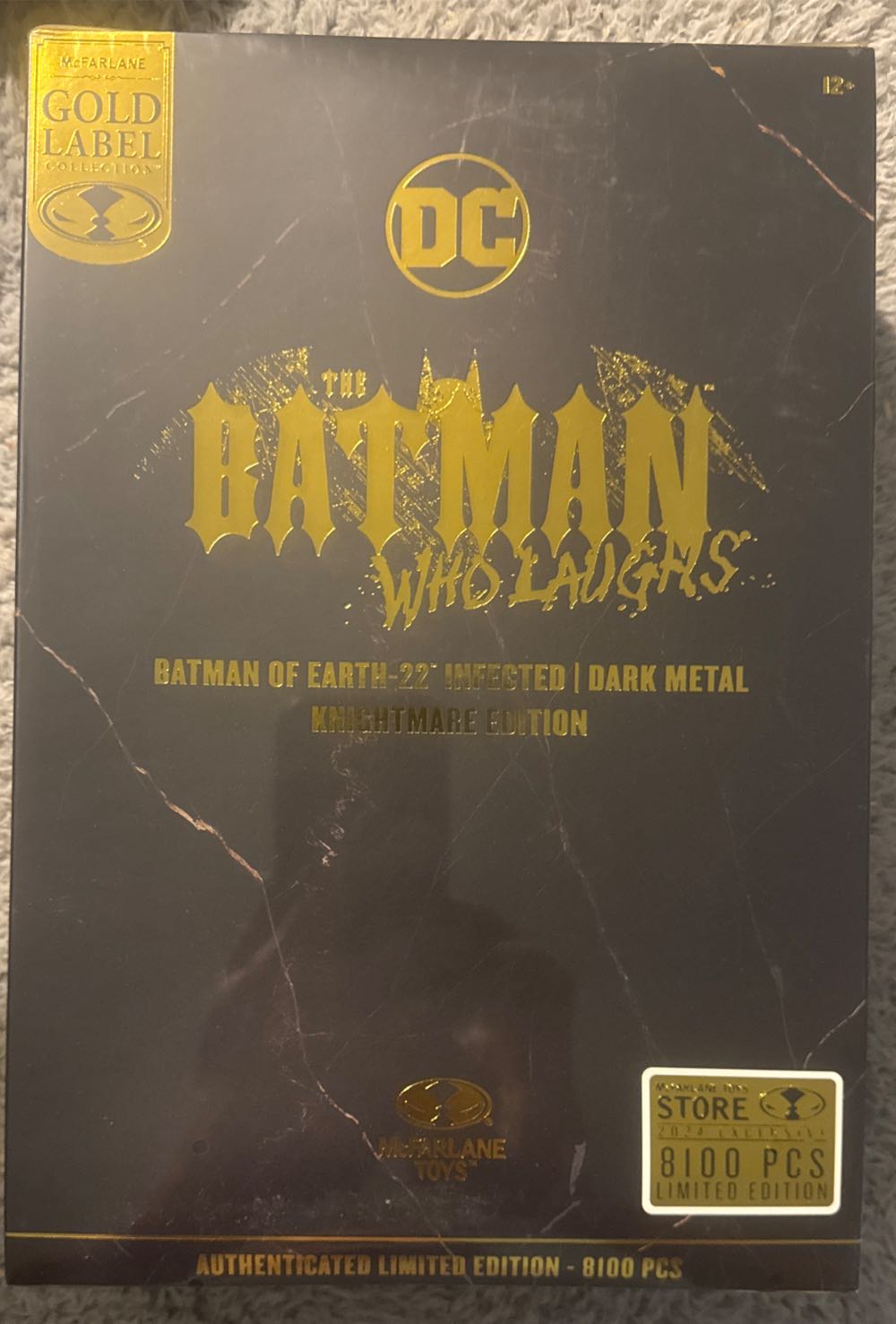 DC Gold Label The Batman Who Laughs: Batman Of Earth-22 Infected (Dark Metal) (Knightmare Edition)  vinyl figure collectible [Barcode 787926171884] - Main Image 2