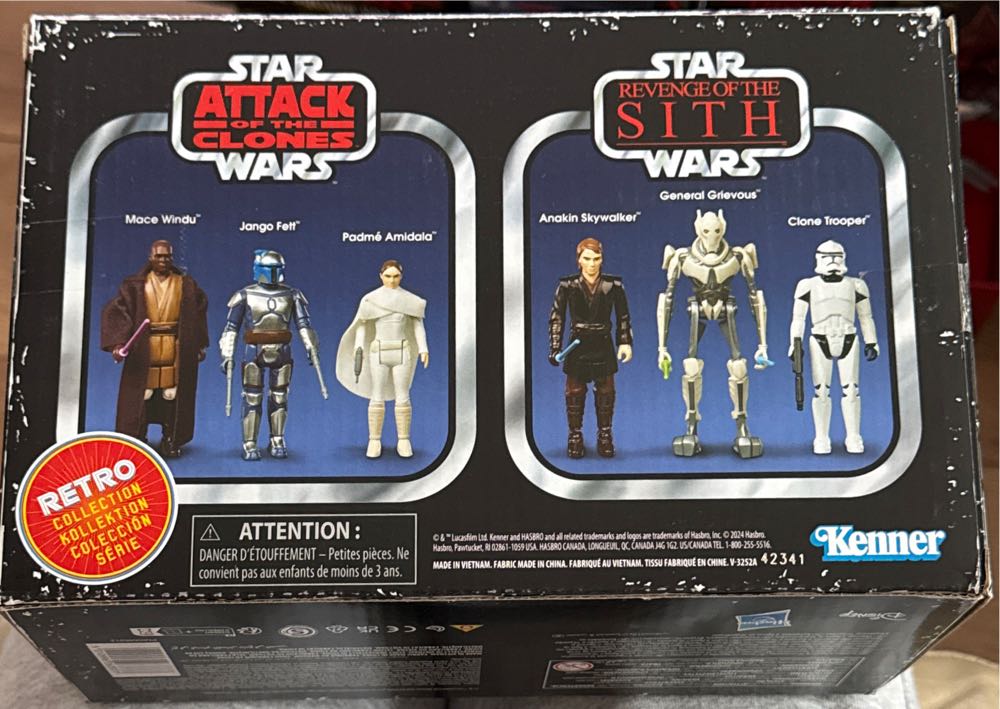 Star Wars The Retro Collection Attack Of The Clones Revenge Of The Sith Collectible Figure Multipack  vinyl figure collectible [Barcode 5010996263377] - Main Image 3