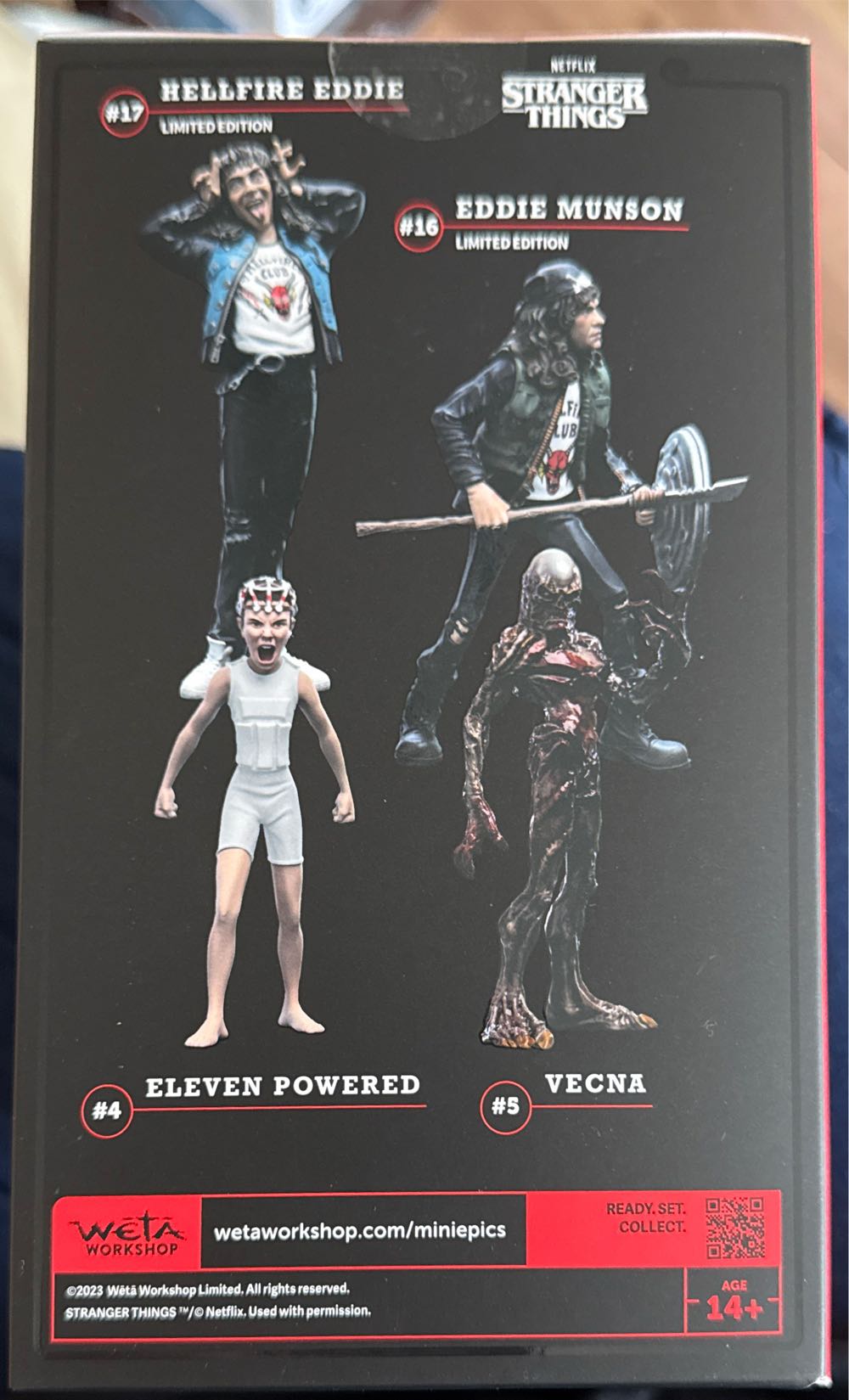 Weta Workshop Mini Epics Stranger Things Season 4 Rockstar Eddie Munson  vinyl figure collectible [Barcode 9420024741702] - Main Image 3