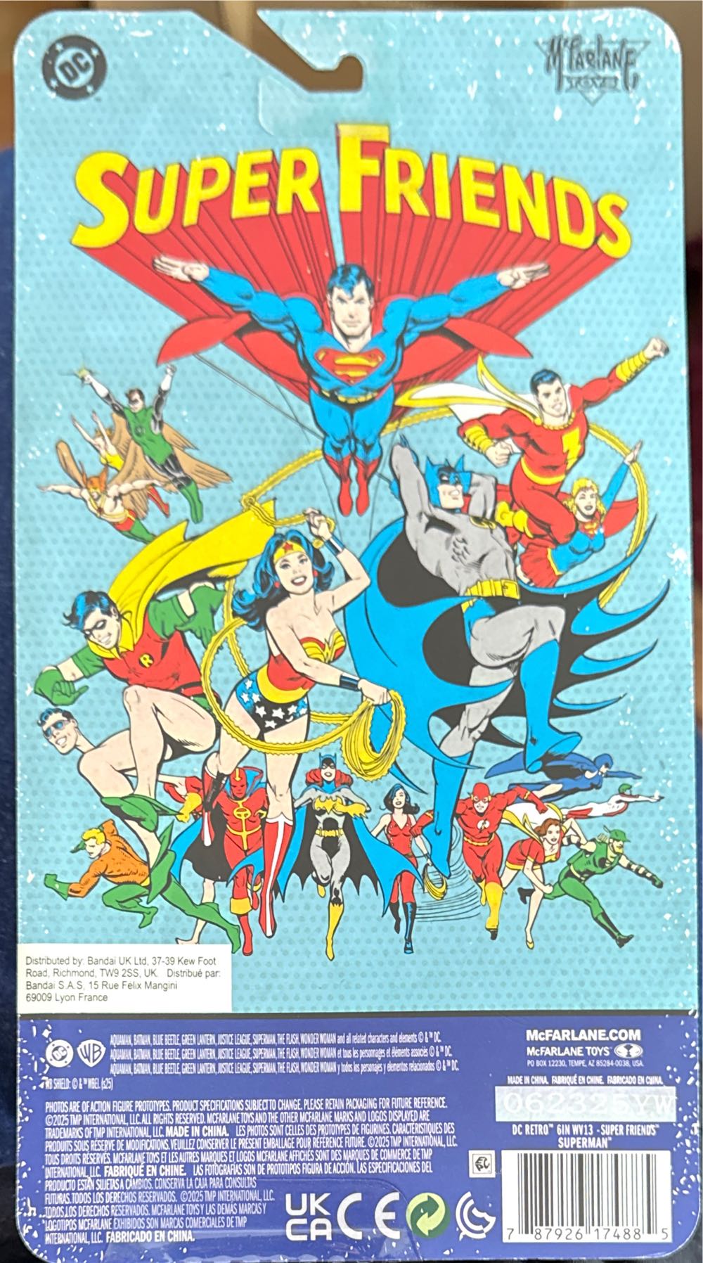 Super Friends Mcfarlane Toys Dc Retro Superman Super Friends 6in Action Figure  vinyl figure collectible [Barcode 787926174885] - Main Image 2