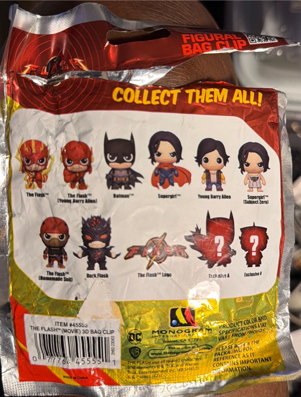 Open Monogram Dc The Flash Movie New * Blind Bag Open Clip Supergirl Figural  vinyl figure collectible [Barcode 077764455551] - Main Image 3