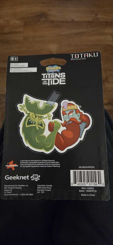 SpongeBob SquarePants: Titans Of The Tide - Patrick Star - SpongeBob SquarePants vinyl figure collectible [Barcode 840305911560] - Main Image 2