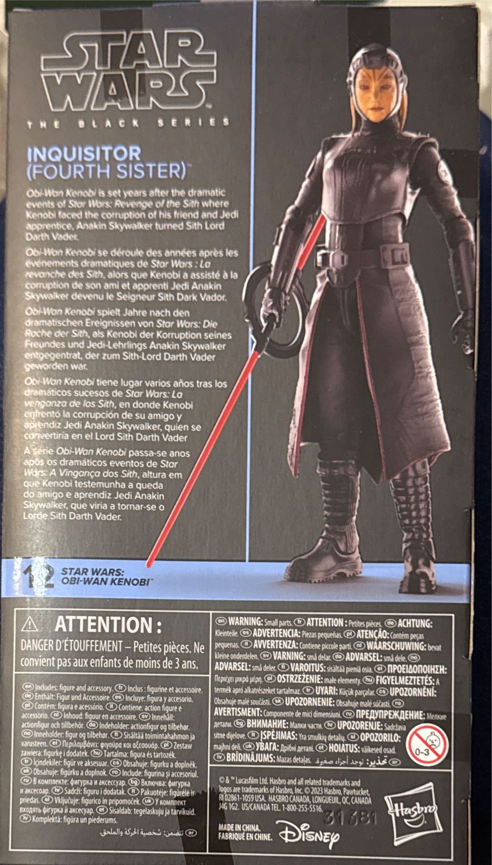 INQUISITOR – FOURTH SISTER: Star Wars The Black Series Inquisitor – Fourth Sister Obi-wan Kenobi 6-inch Collectible Action Figures Ages 4 And Up  vinyl figure collectible [Barcode 5010996124845] - Main Image 3