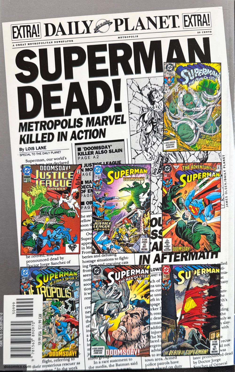 The Death Of Superman Graphic Novel  vinyl figure collectible [Barcode 9781563890970] - Main Image 2