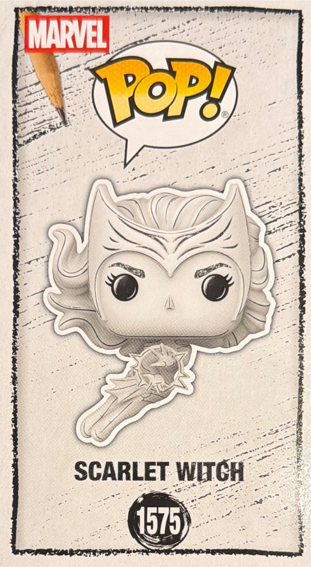 Funko Pop! Marvel Scarlet Witch Sketched #1575 - Marvel Universe vinyl figure collectible [Barcode 889698922081] - Main Image 2