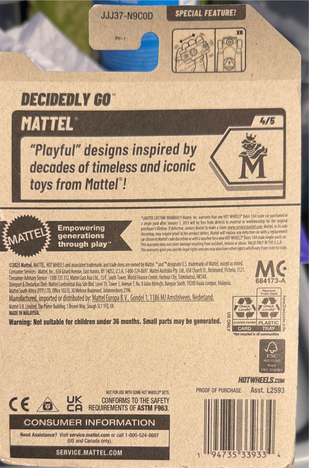 Hot Wheels- Supercharged  vinyl figure collectible [Barcode 194735339334] - Main Image 2