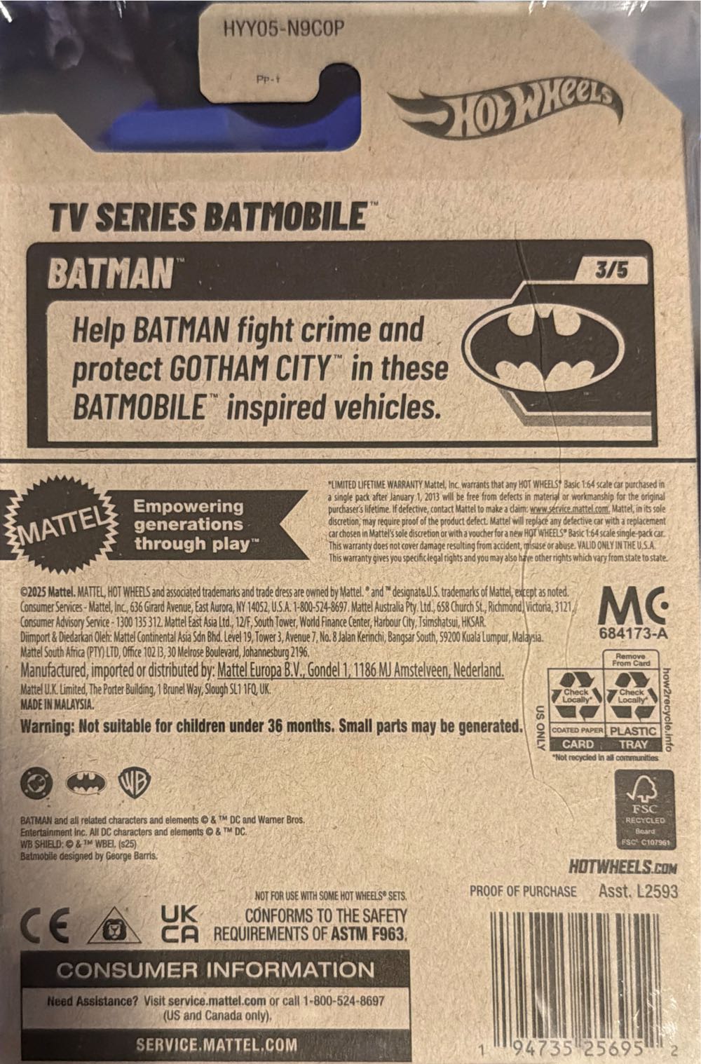 Hot Wheels Ain’t Fare  vinyl figure collectible [Barcode 194735256952] - Main Image 2