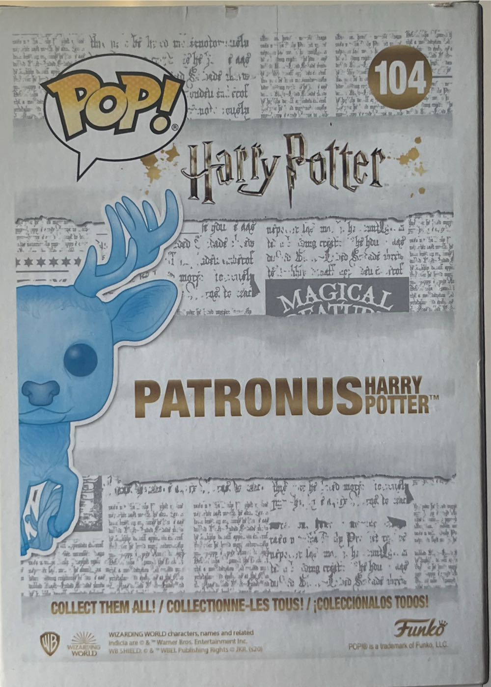 Boneco Funko Pop! Harry Potter Patronus 104  vinyl figure collectible [Barcode 7908062183590] - Main Image 2
