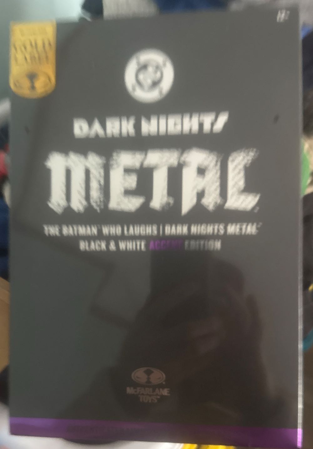 DC Gold Label Dark Nights Metal: The Batman Who Laughs (Black & White Accent Edition)  vinyl figure collectible [Barcode 787926176643] - Main Image 2