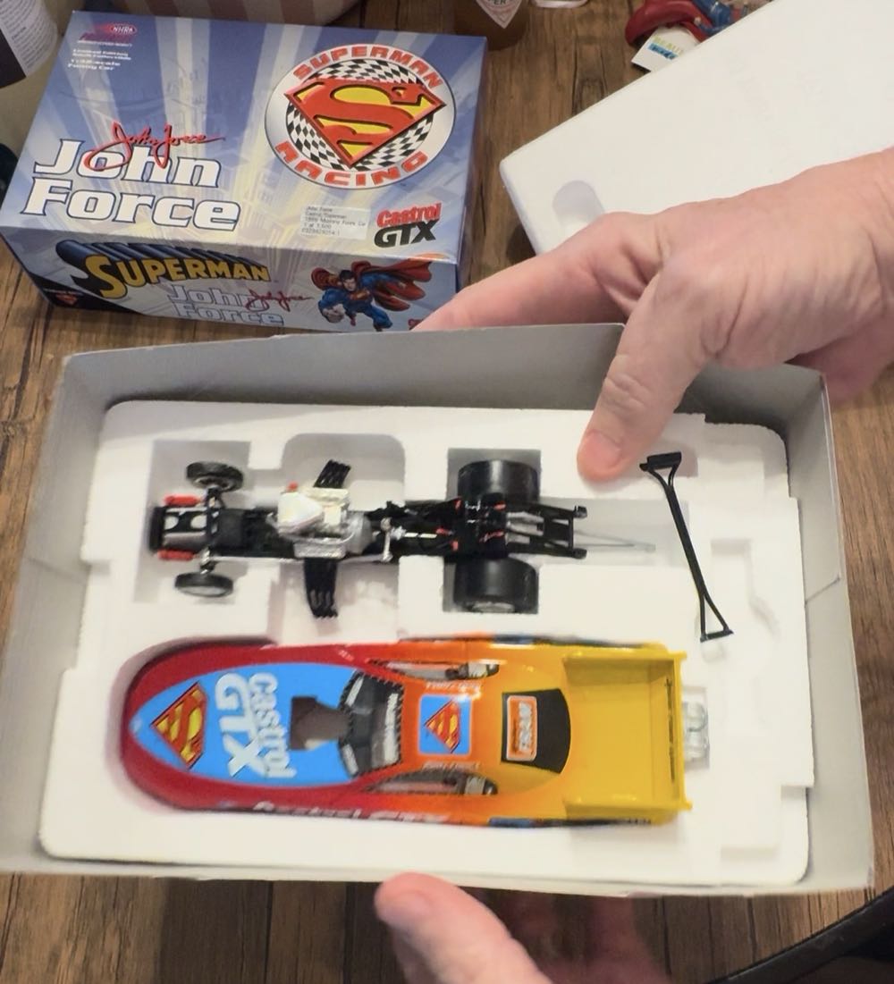 John Force Superman Racing Mustang Funny Car  vinyl figure collectible - Main Image 3