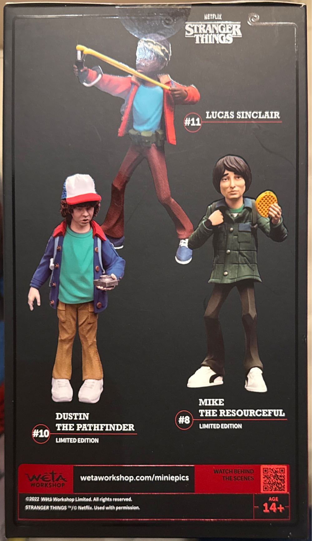 Lucas The Lookout Weta Workshop Mini Epics Stranger Things Season 1 Lucas The Lookout Limited Edition - Stranger Things vinyl figure collectible [Barcode 9420024703496] - Main Image 3