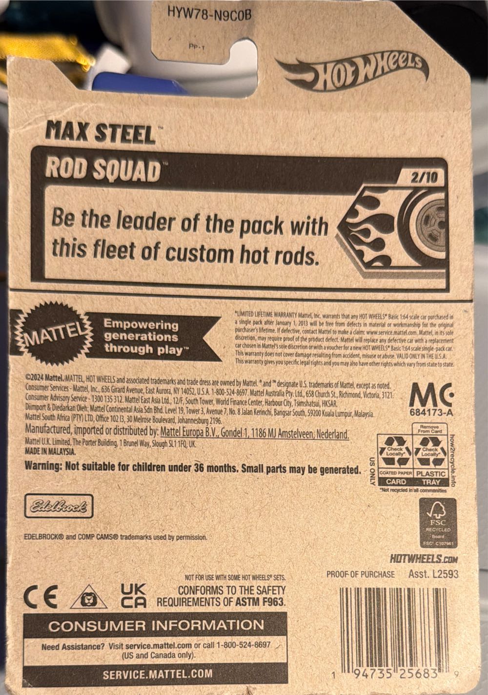 Hot Wheels-Max Steel (Blue)  vinyl figure collectible [Barcode 194735256839] - Main Image 2