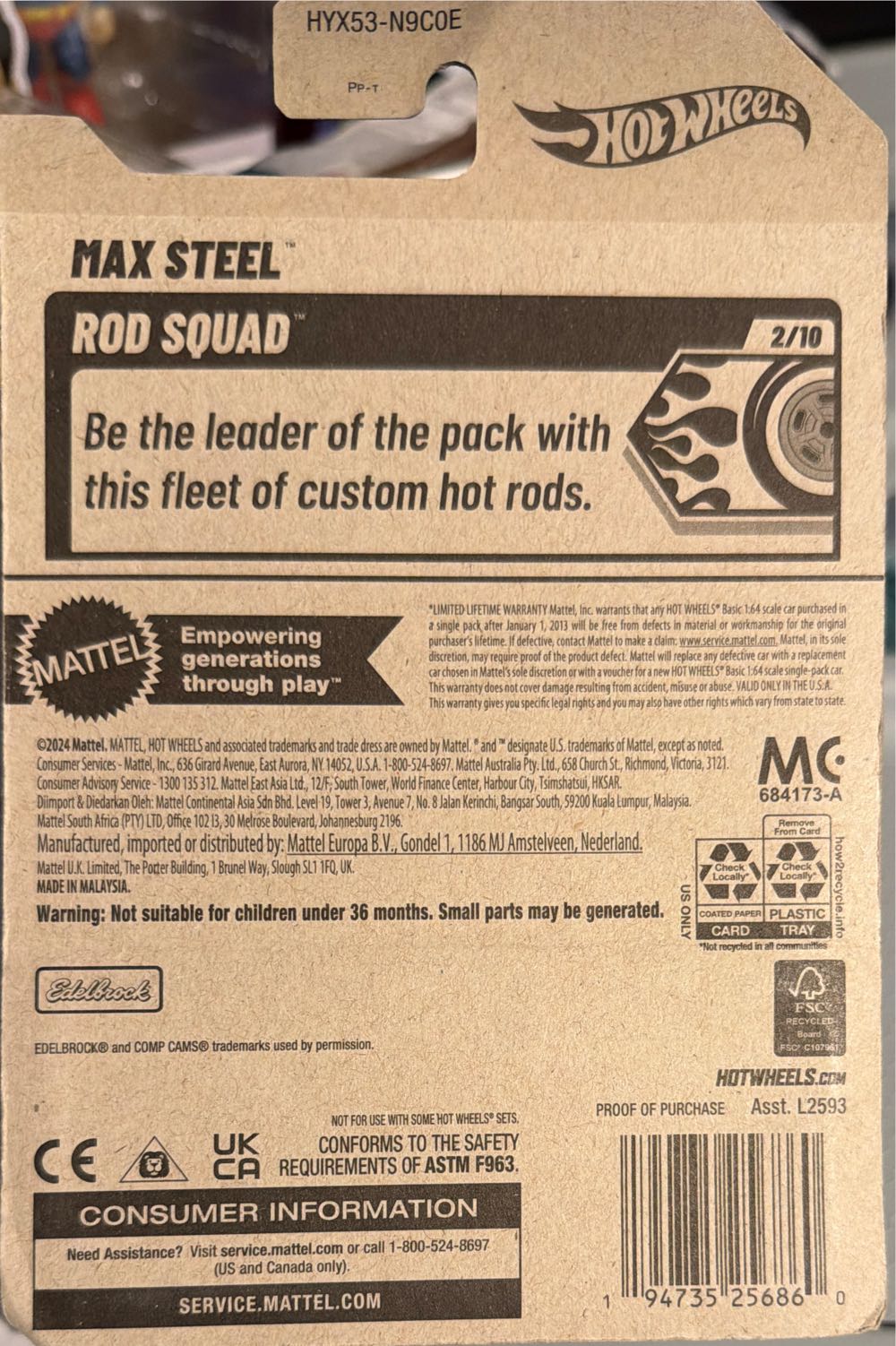Hot Wheels- Max Steel  vinyl figure collectible [Barcode 194735256860] - Main Image 2