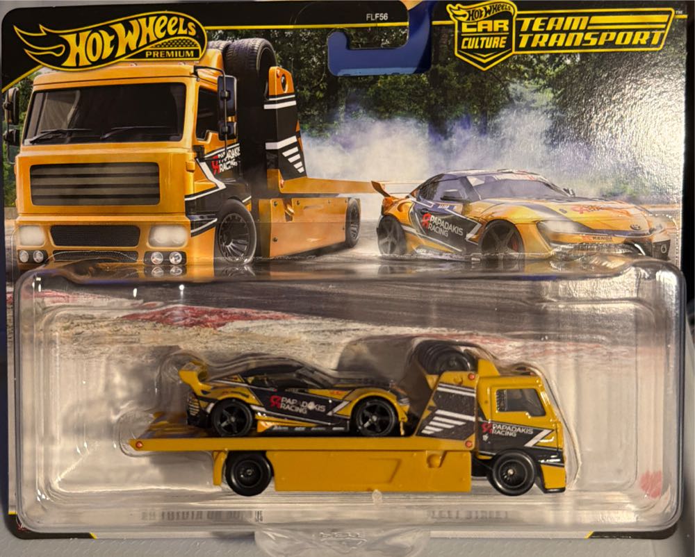 Hot Wheels Team Transport #86 ’20 Toyota Gr Supra & Fleet Street Real Riders Metal Metal 1:64 Scale  vinyl figure collectible [Barcode 194735338160] - Main Image 3