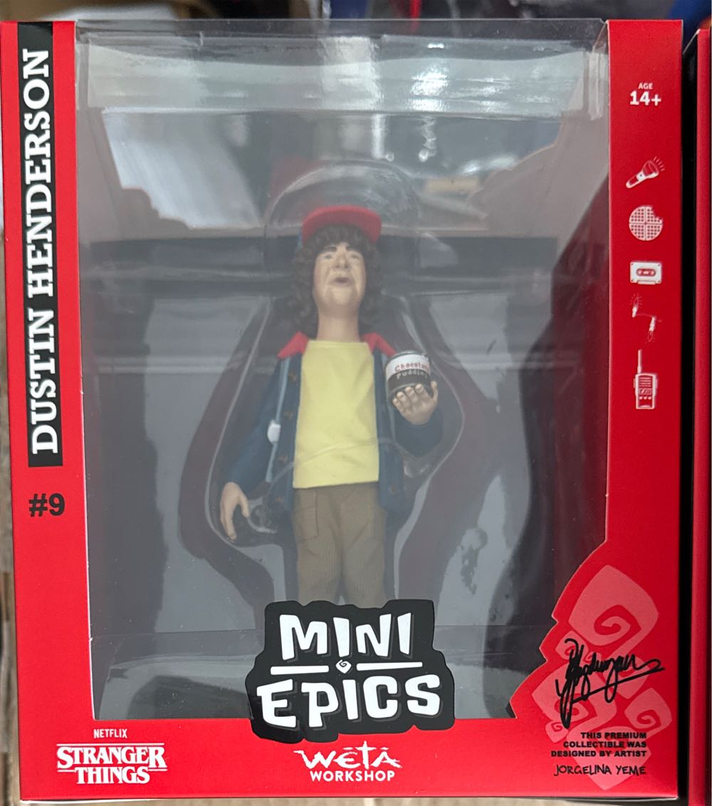 Dustin Henderson Workshop New Weta Workshop Mini Epics Stranger Things #9 Dustin Henderson Mini - Stranger Things vinyl figure collectible [Barcode 9420024703465] - Main Image 2