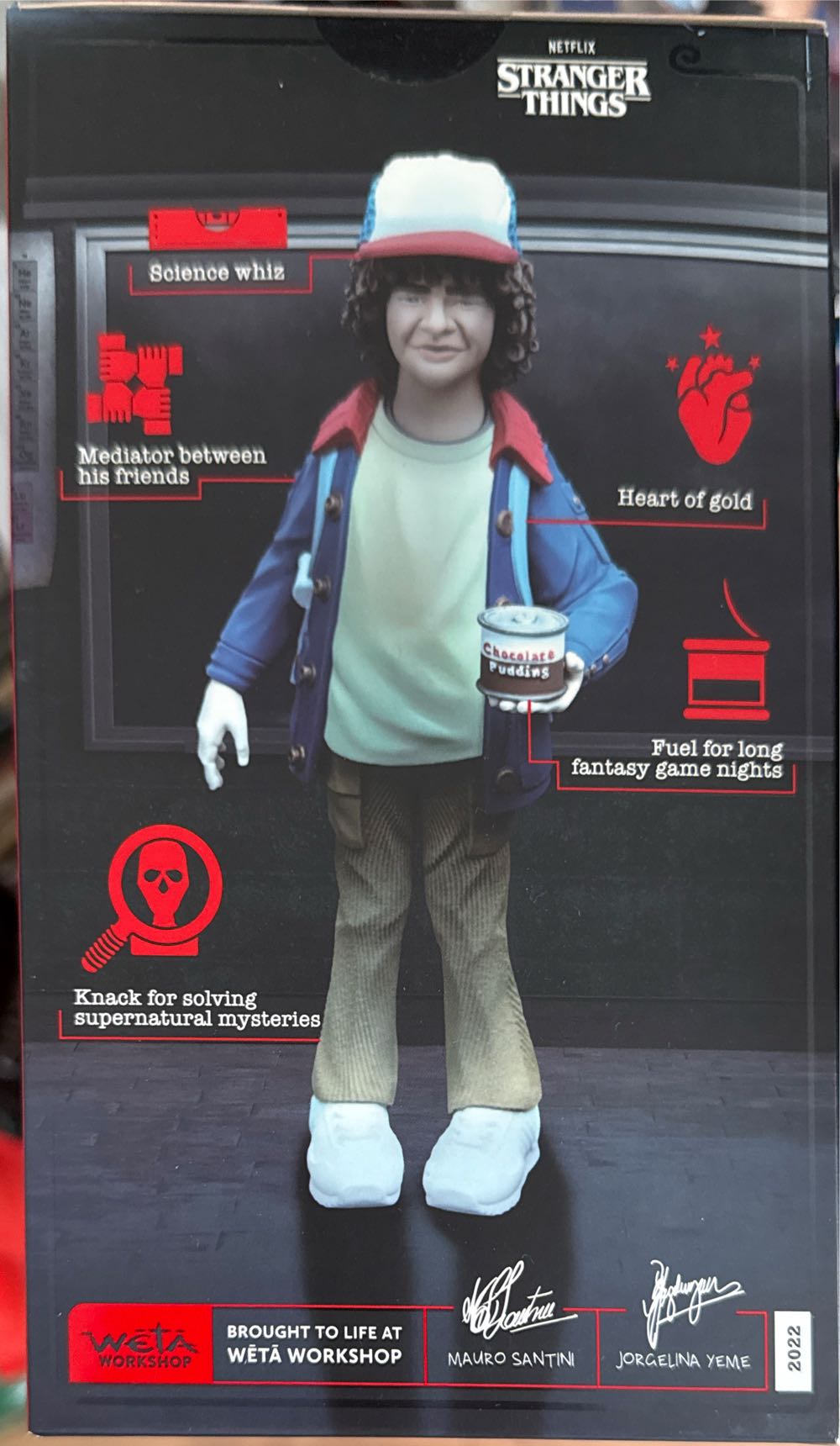 Dustin Henderson Workshop New Weta Workshop Mini Epics Stranger Things #9 Dustin Henderson Mini - Stranger Things vinyl figure collectible [Barcode 9420024703465] - Main Image 4