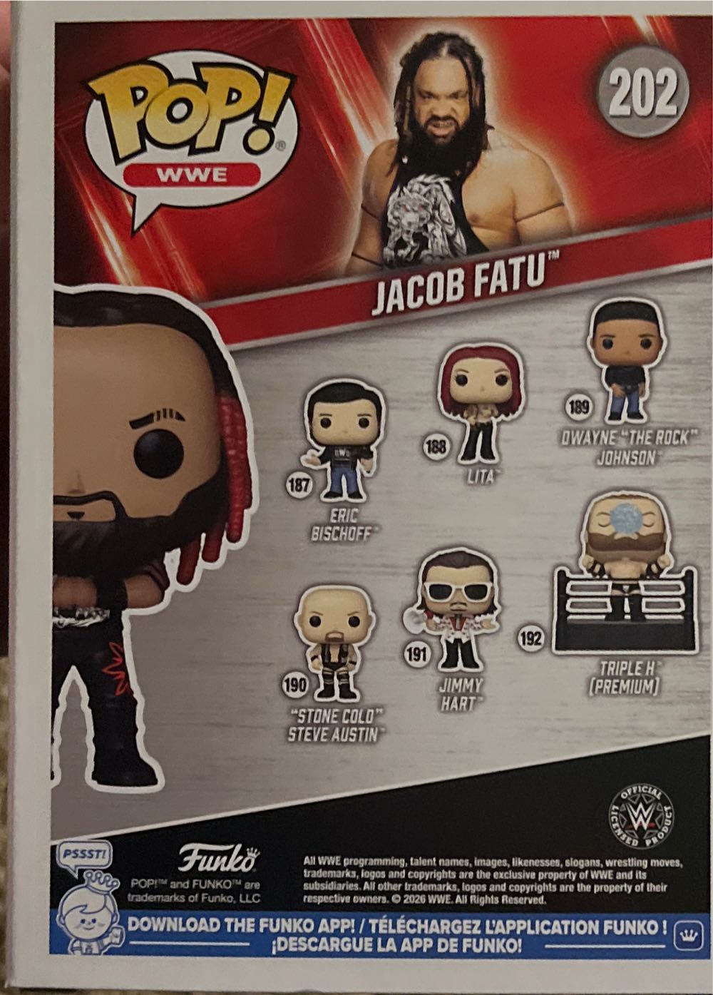 Jacob Fatu - WWE vinyl figure collectible [Barcode 889698922272] - Main Image 2