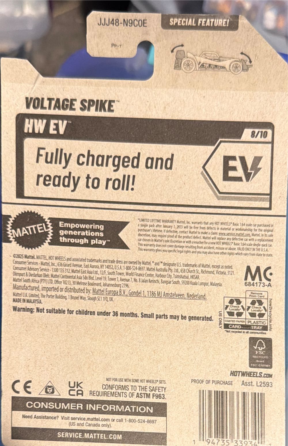 Hot Wheels Voltage Spike  vinyl figure collectible [Barcode 194735339341] - Main Image 2