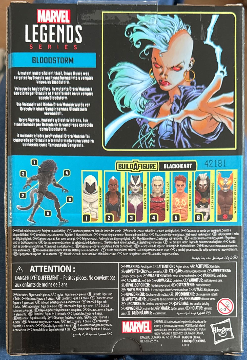 Bloodstorm Marvel Legends Series Strange Tales Bloodstorm Comics Collectible 6-inch Action Figure  vinyl figure collectible [Barcode 5010996196811] - Main Image 3