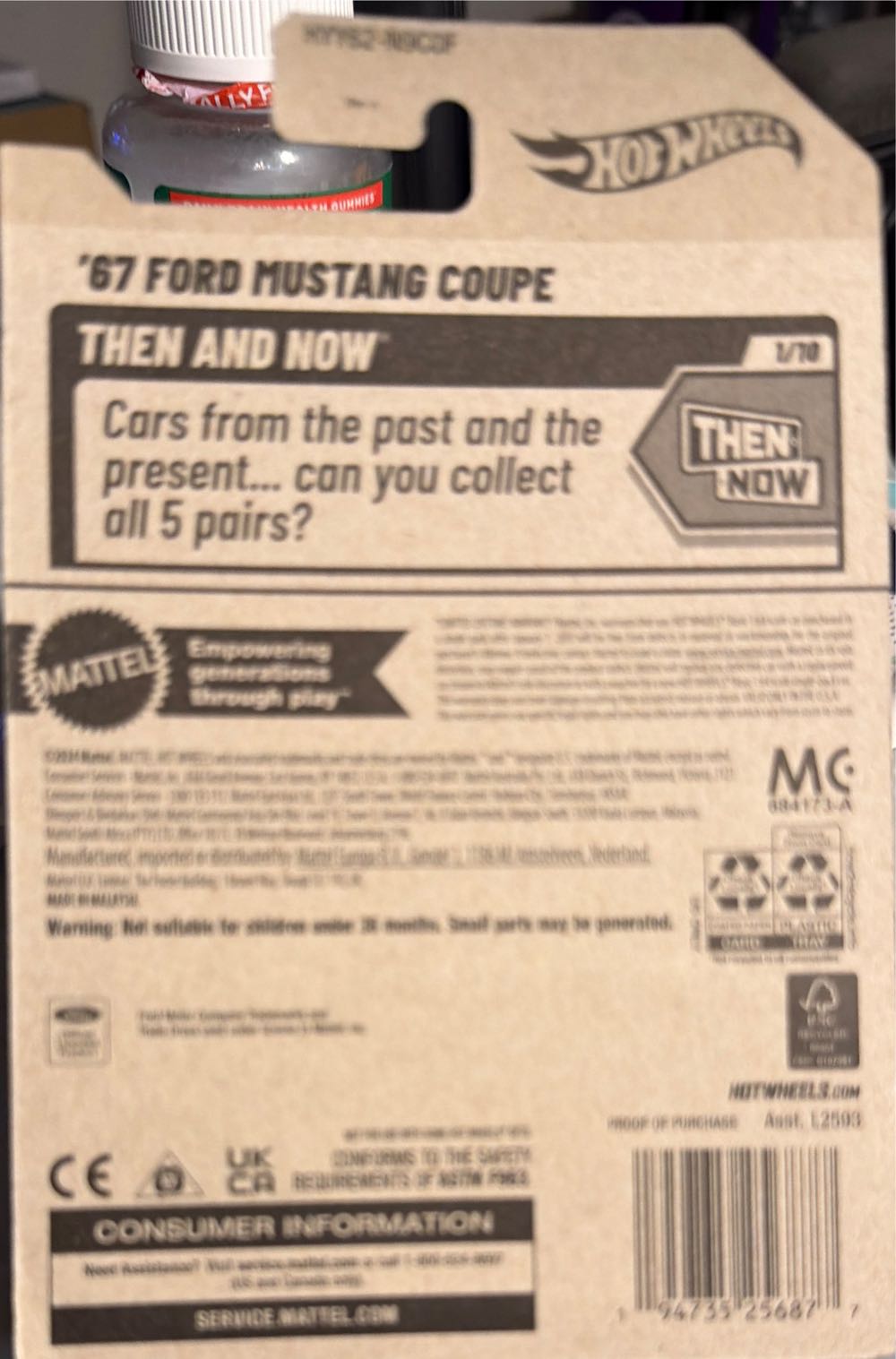 Hot Wheels’67 Ford Mustang Coupe  vinyl figure collectible [Barcode 194735256877] - Main Image 2