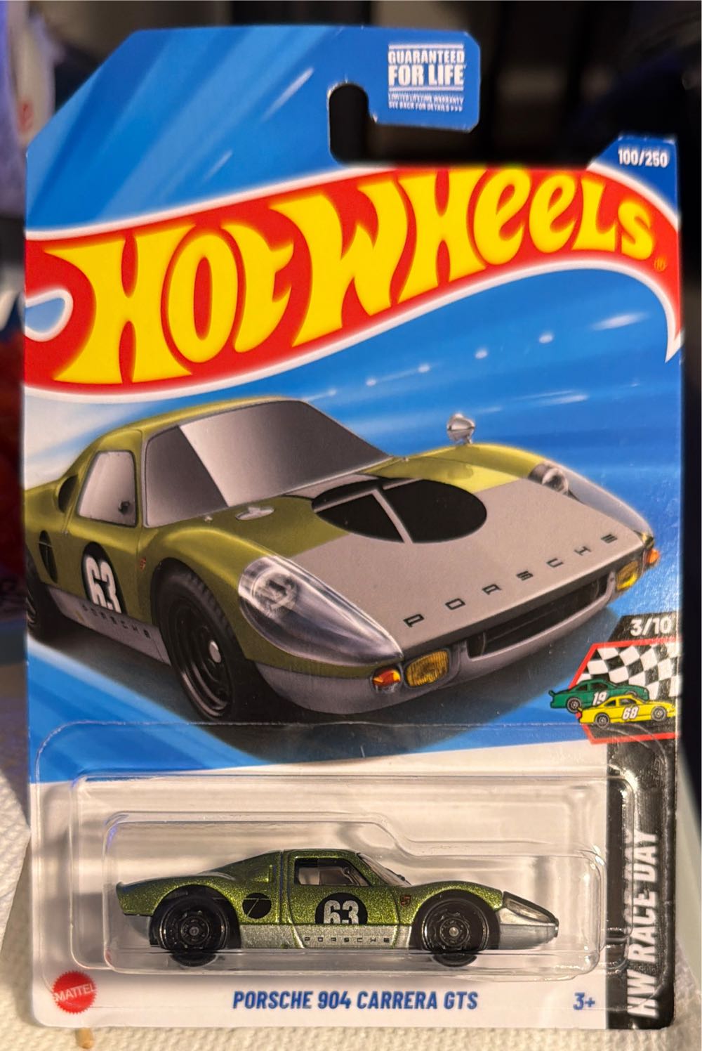 Wheels Hot Wheels Porsche 904 Carrera Gts Walgreens Exclusive Green Porsche Hw Race Day Of  vinyl figure collectible [Barcode 194735256976] - Main Image 3