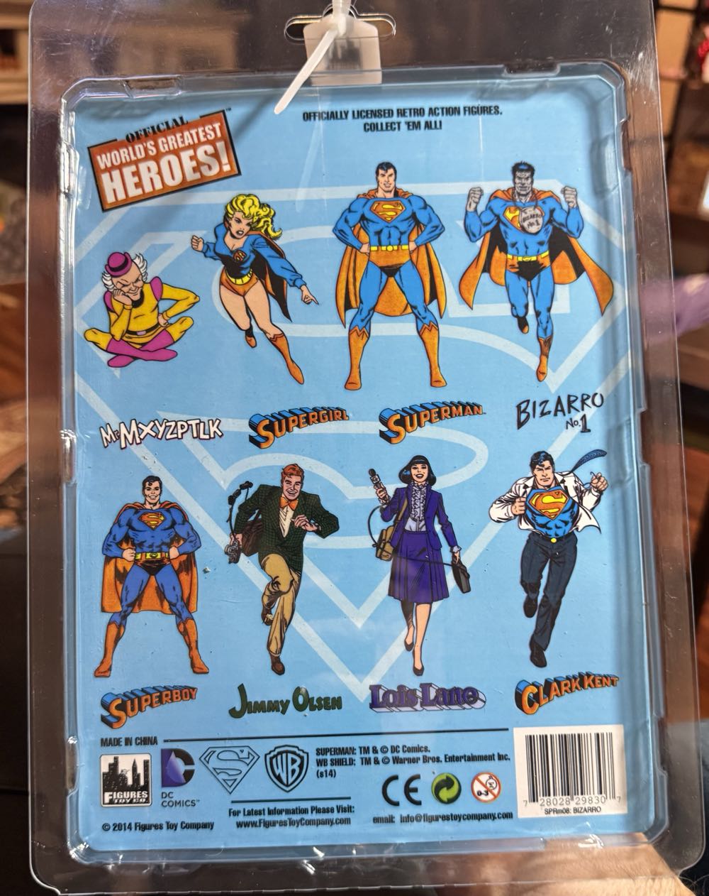 Dc World’s Greatest Bizarro No. 1 Retro Series 1 Bizarro Action Figures Toy Co. Superman Series Inch New 8 - DC Comics vinyl figure collectible [Barcode 728028298307] - Main Image 2