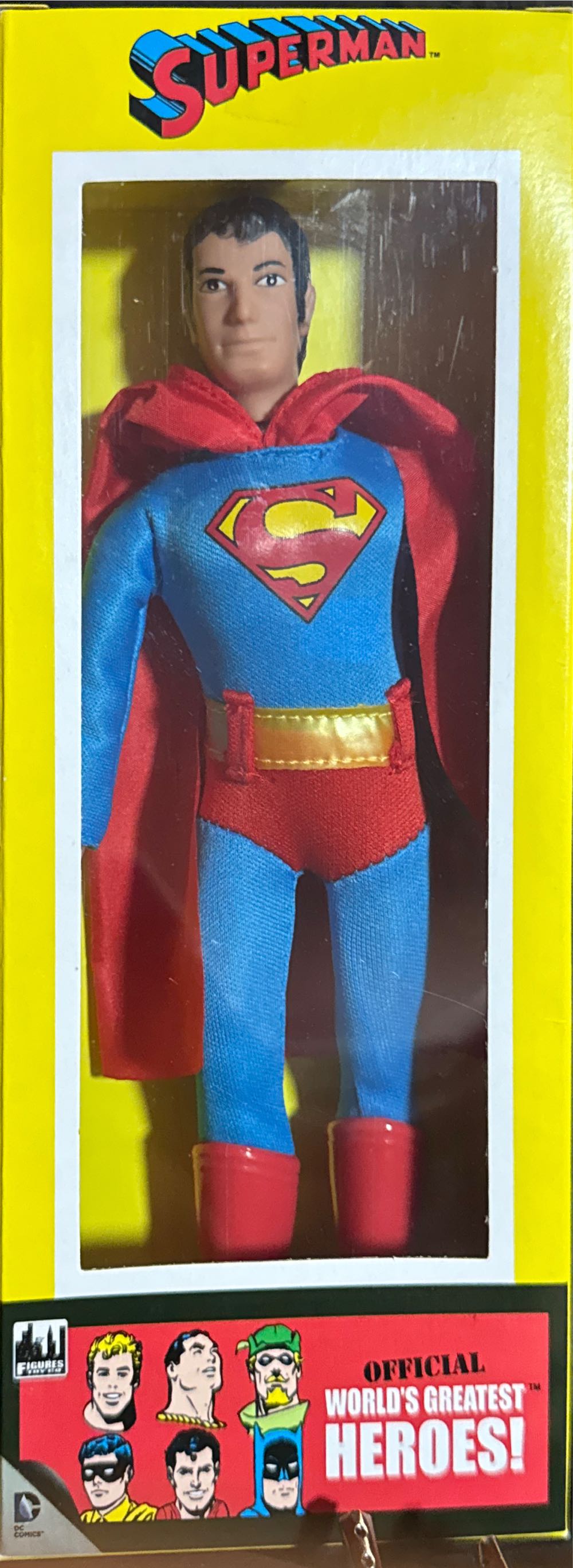 Worlds Greatest Heroes Retro Figure Superman  vinyl figure collectible [Barcode 744881533959] - Main Image 2