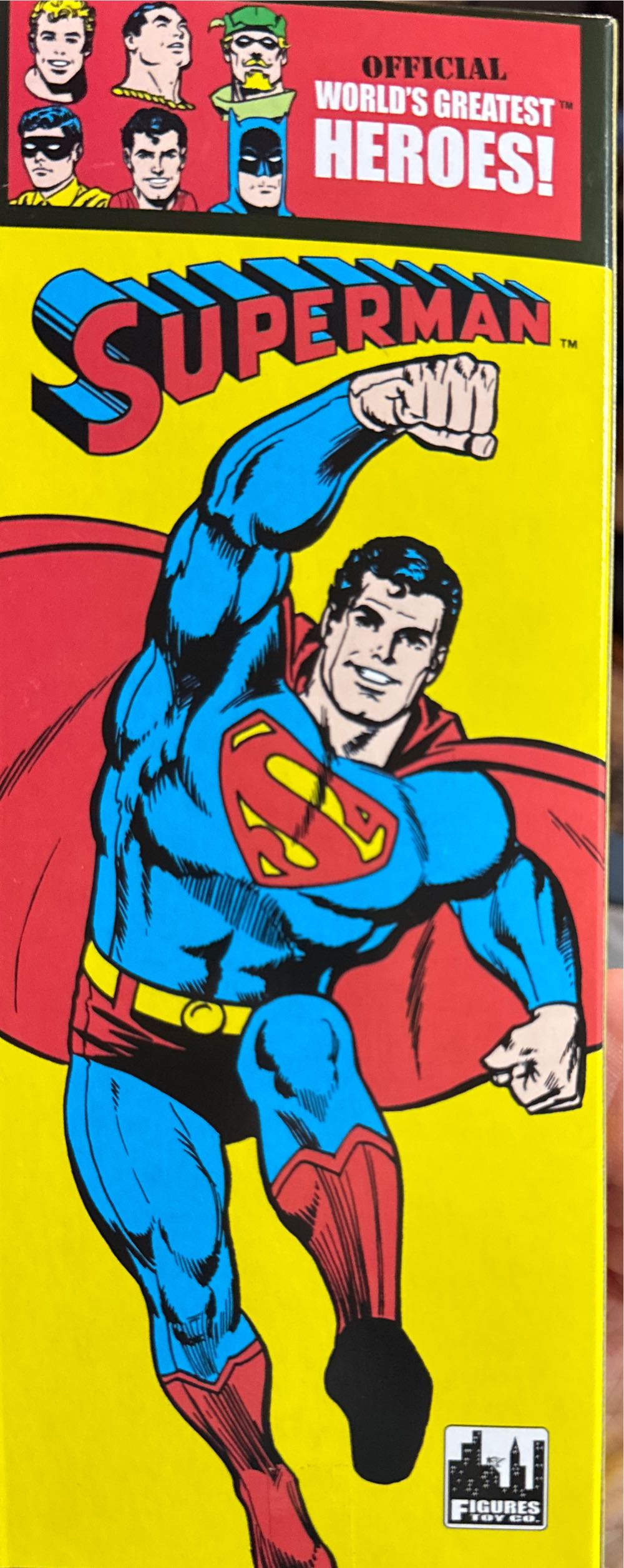 Worlds Greatest Heroes Retro Figure Superman  vinyl figure collectible [Barcode 744881533959] - Main Image 3