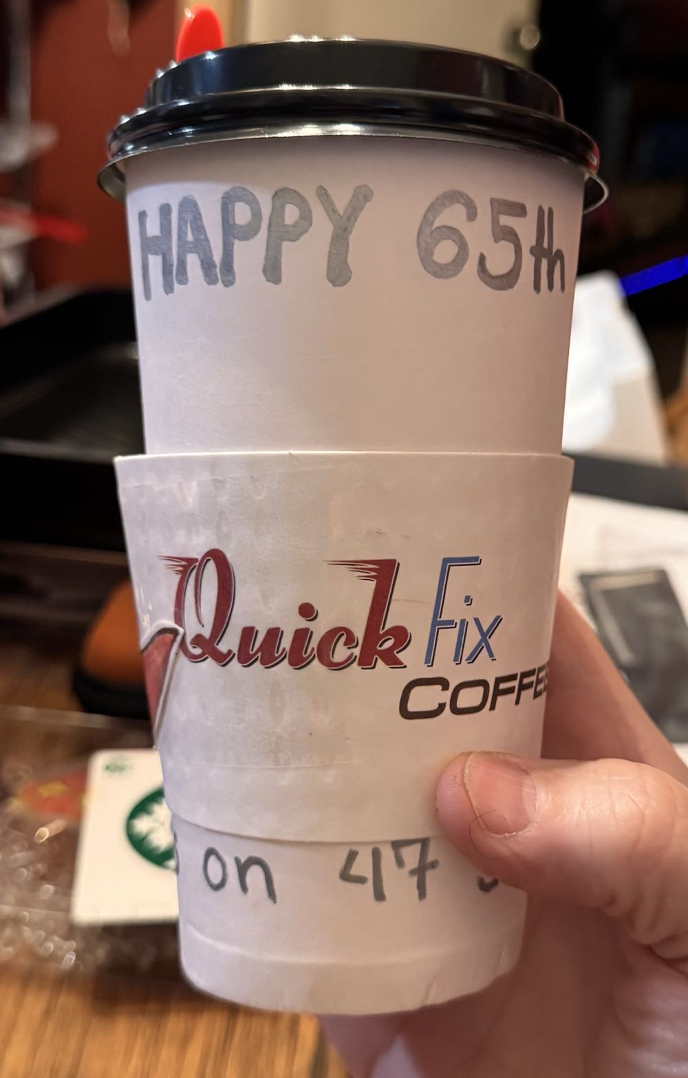 Custom Superman Cup From Quick Fix Coffee  vinyl figure collectible - Main Image 2