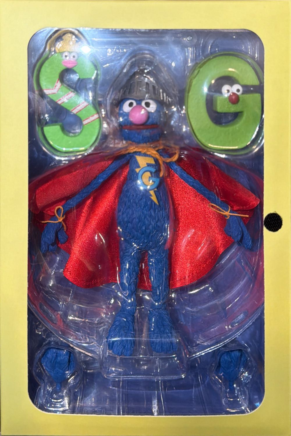 Neca Sesame Street Super Grover Target Haulathon New Volume 4 Action Featuring The Letters  vinyl figure collectible [Barcode 634482086247] - Main Image 2