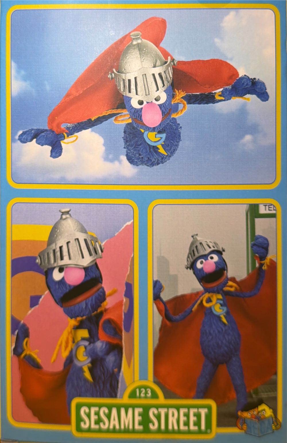 Neca Sesame Street Super Grover Target Haulathon New Volume 4 Action Featuring The Letters  vinyl figure collectible [Barcode 634482086247] - Main Image 4
